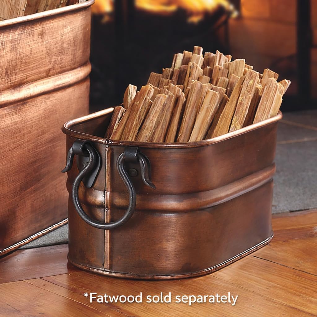 Amazon.com: Plow & Hearth Vintage-Style Antique Copper Firewood